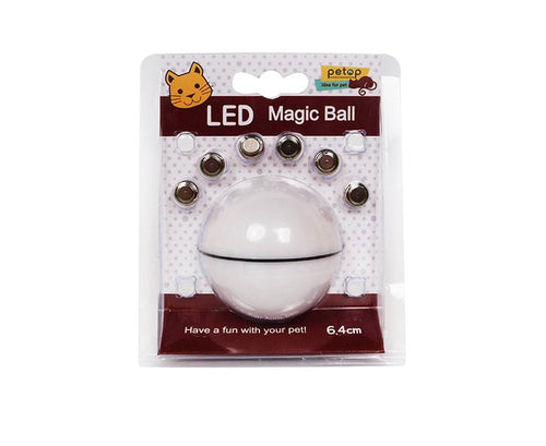 LED Rolling Cat Toy Ball — Auto-Rotating Interactive Toy with Catnip & Lights