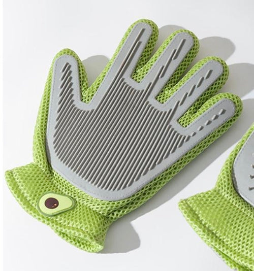 2-in-1 Pet Grooming Gloves & Brushes For Cats And Dogs High-Efficiency