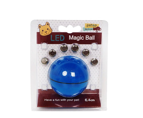 LED Rolling Cat Toy Ball — Auto-Rotating Interactive Toy with Catnip & Lights