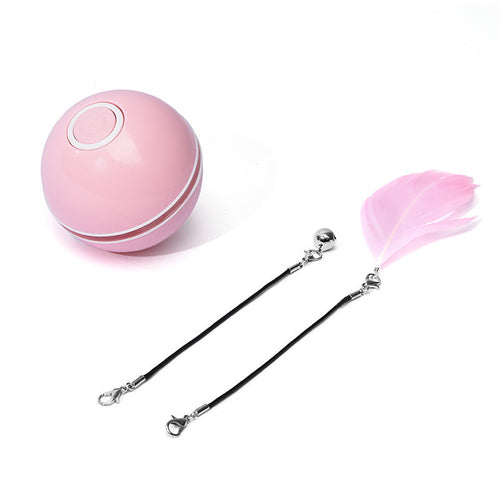 LED Rolling Cat Toy Ball — Auto-Rotating Interactive Toy with Catnip & Lights