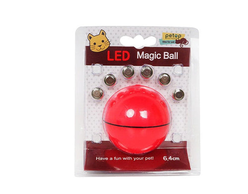 LED Rolling Cat Toy Ball — Auto-Rotating Interactive Toy with Catnip & Lights